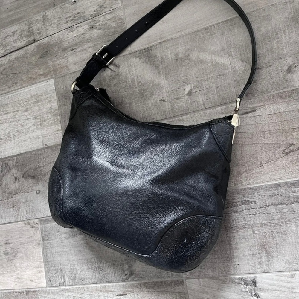 Gucci Charlotte hobo black leather